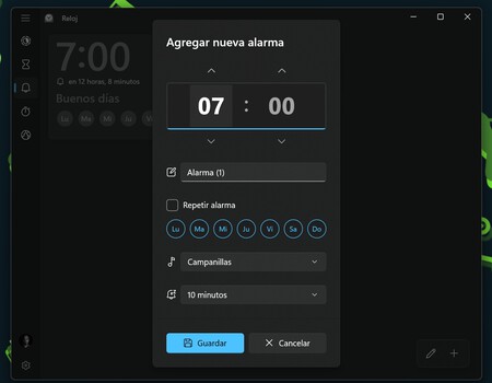 Alarma de 2025 windows 10