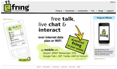 Fring, comunicación móvil por los cuatro costados