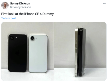 Maquetas iPhone SE 4 obtenidas por Sonny Dickson