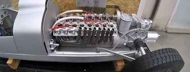 Este Auto Union Type C a escala 1:3 tiene un motor V16 completamente funcional, ¡y suena a gloria! 