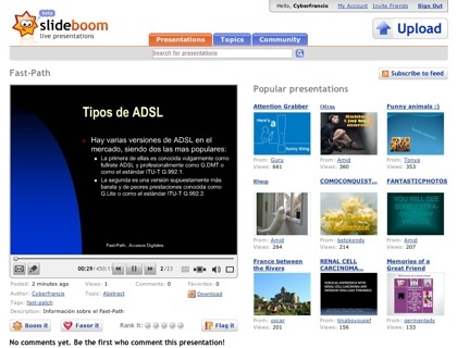 SlideBoom, nuevo servicio de almacenamiento online de presentaciones PowerPoint
