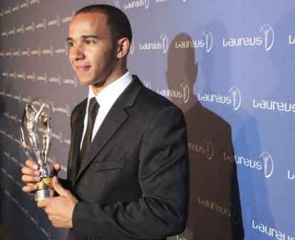Lewis Hamilton, premio Laureus al mejor debutante