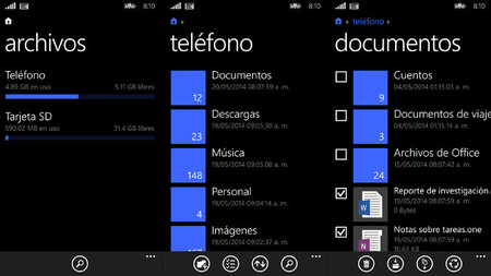 Microsoft publica 'Archivos', su explorador de archivos oficial para Windows Phone 8.1