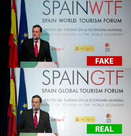 Cazadores de Fakes: ¿Mariano Rajoy con #SpainWTF? No, #SpainGTF