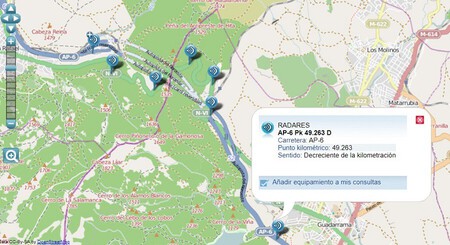 Mapa Radares