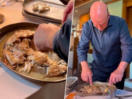 Aitor Arregi Preparando Un Rodaballo A La Brasa