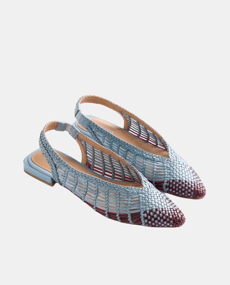 Zapatos Alpargatas Elegantes Planos De Vestir Trenzados Piel Bonitos Verano Destalonados