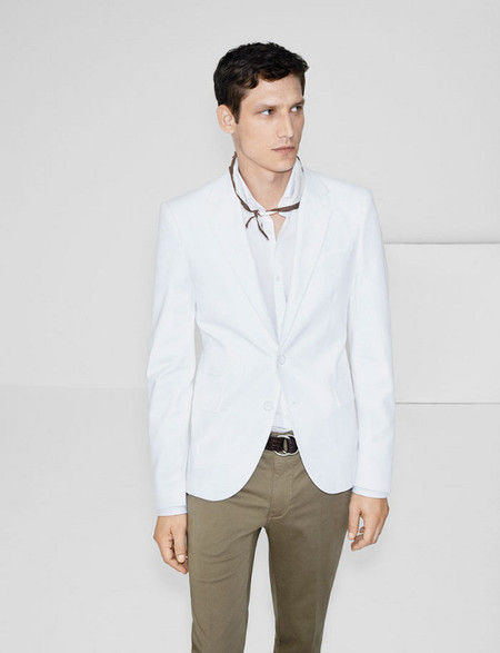 camisa blanca hombre zara