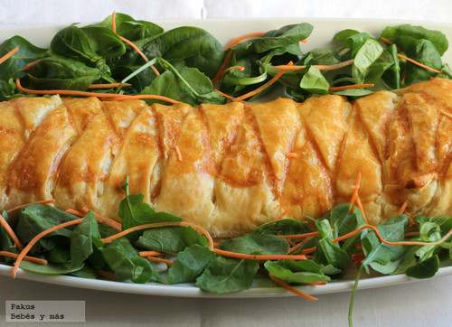 Trenza de bonito del norte y queso crema, el aperitivo ideal para compartir