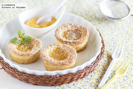 Financiers con lemon curd. Receta