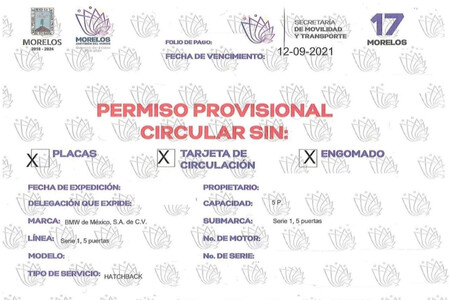 Permiso Provisional 2