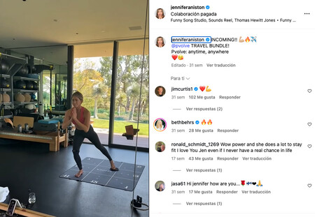 Jenifer Anniston Entrenamiento