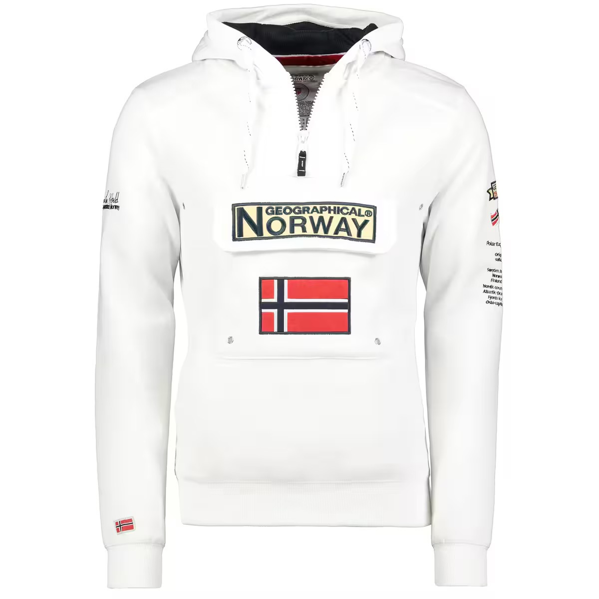 Sudadera de montaña y trekking con capucha Mujer Geographical Norway Gymclass
