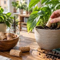Los corchos de las botellas pueden tener una segunda vida entre las plantas. El vinagre no siempre hace falta 