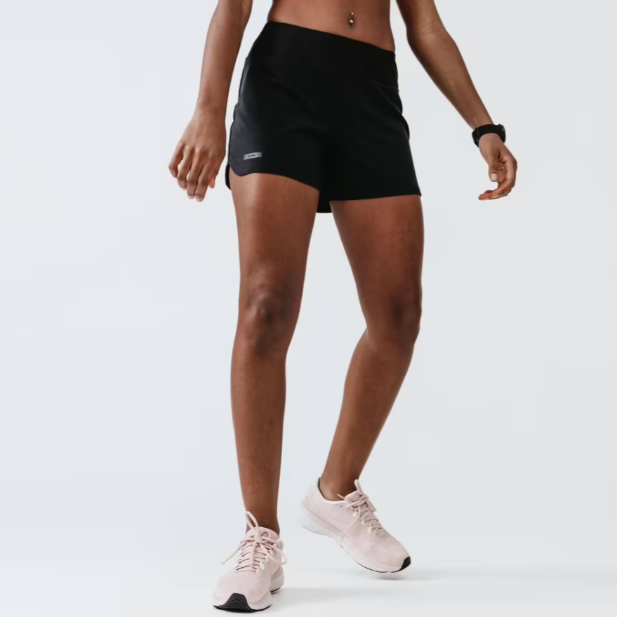 Pantalón corto running Dry 100 Mujer - negro
