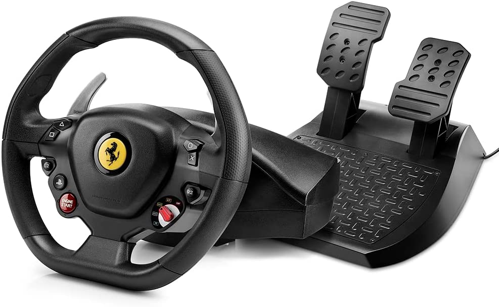 Thrustmaster T80 Ferrari 488 GTB Edition Volant Racing - PS5 / PS4 / PC (Windows 7/8/10) - Bajo licencia oficial de Ferrari