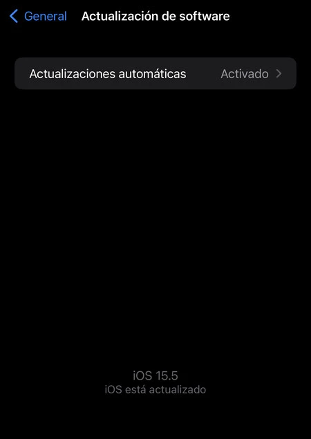 actualización de software ios iphone