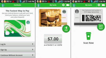 Aplicación oficial de Starbucks para Android