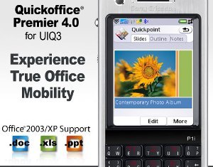 Quickoffice Premier 4.0 para Symbian UIQ 3