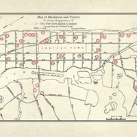 Este mapa antiguo desentierra la historia de una pregunta con una respuesta difícil: ¿Cómo recargaban los coches eléctricos hace más de 100 años?