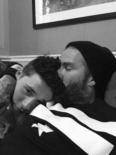 David Beckham, ese papá sobreprotector