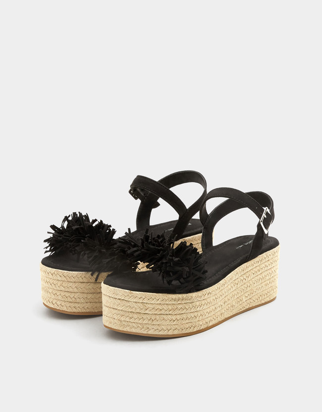 sandalias negro lowcost
