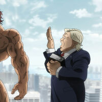 La última temporada del anime de Baki se descojona de Donald Trump a su manera: meándose encima 