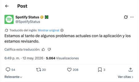 Investigan Problema Spotify