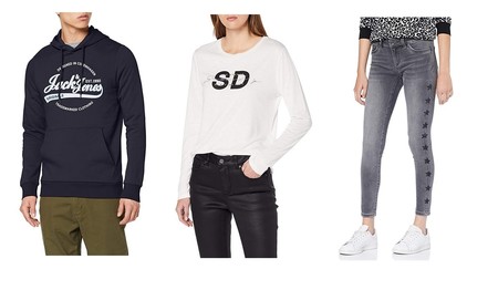 Chollos en tallas sueltas de pantalones, camisetas y sudaderas de marcas como Levi's, Superdry o Jack & Jones en Amazon