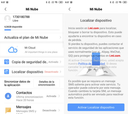 Mi Nube Xiaomi App