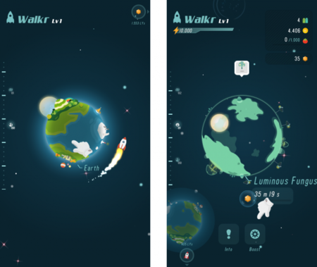 Walkr, un explorador espacial que usa tu ejercicio físico como energía