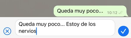 WhatsApp iPhone メッセージを編集する