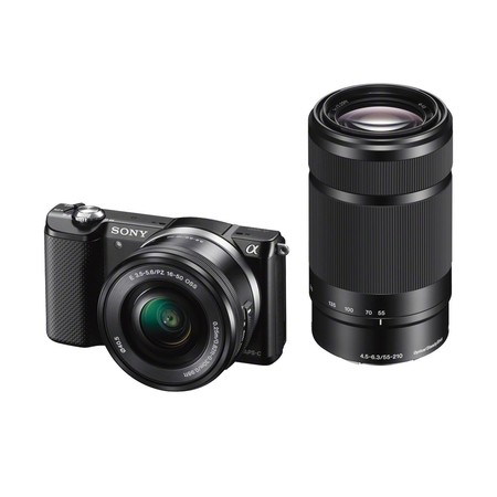 Cámara Sony Alpha 5000, con objetivos 16-50 y 55-210, por 429 euros y envío gratis