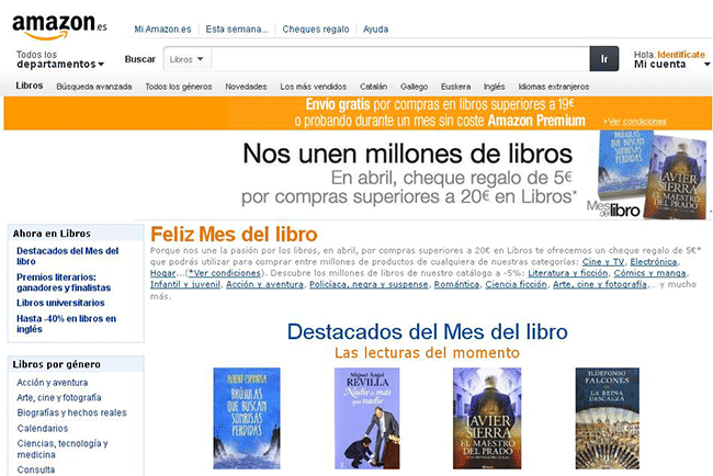 promoción mes del libro en amazon