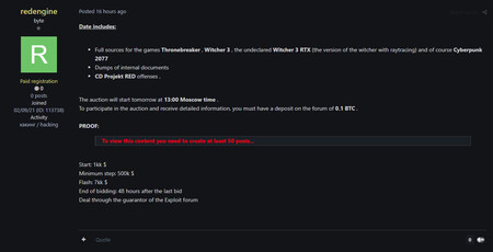 Cdpr Bid