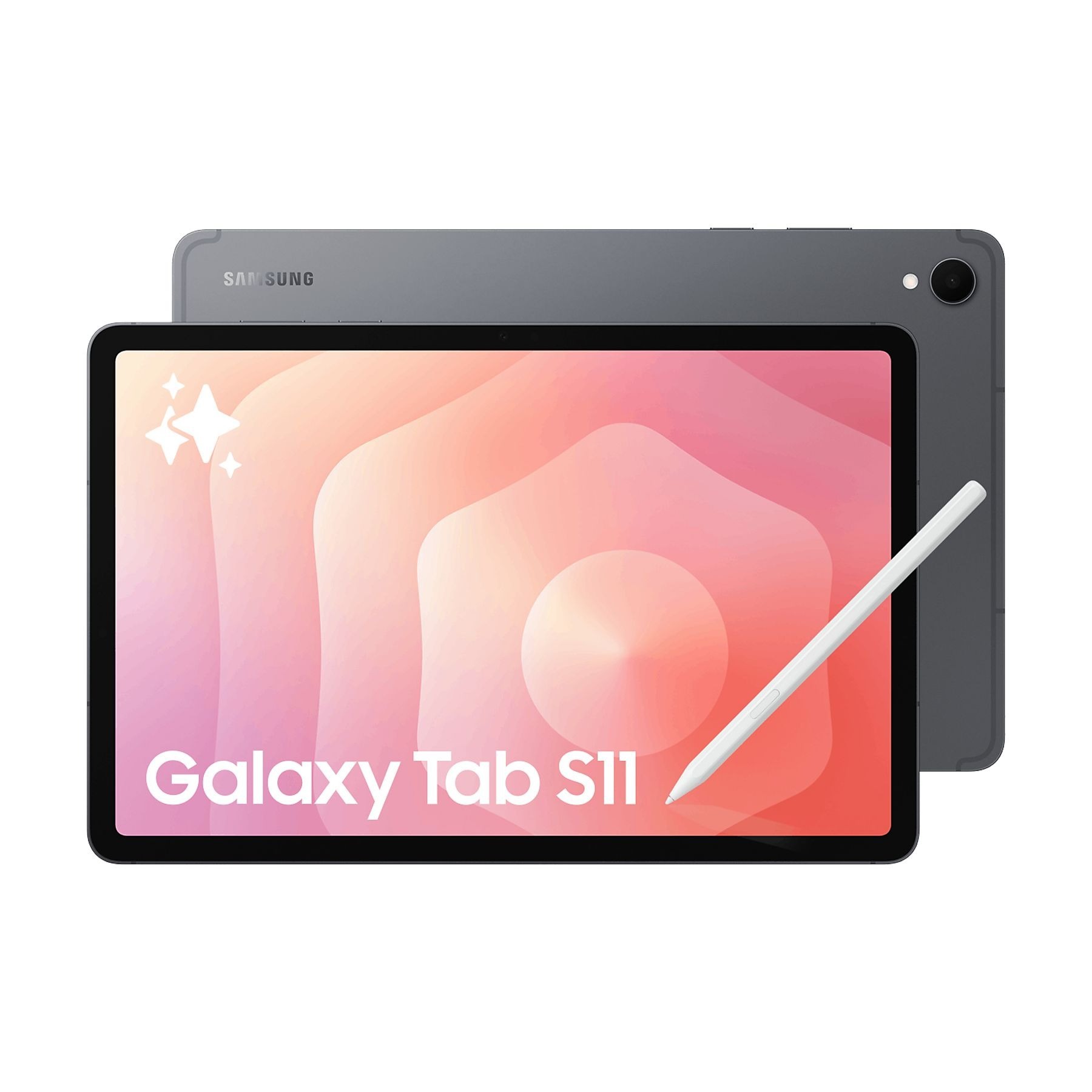 Samsung Galaxy Tab S11, 11" WQXGA+, 12 GB RAM, 256 GB, Gris, Sin Adaptador de Corriente, con S Pen
