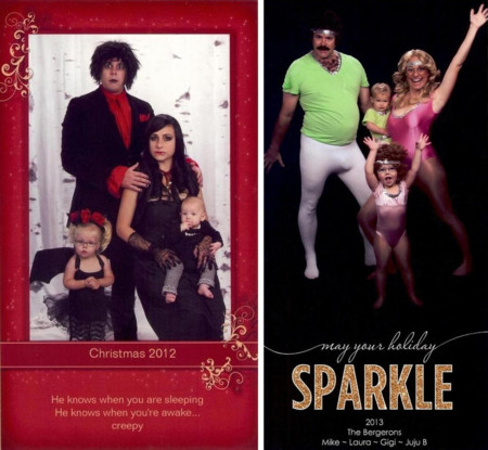Si no sabes cómo felicitar la Navidad mira a esta familia: llevan años haciéndose fotos graciosísimas