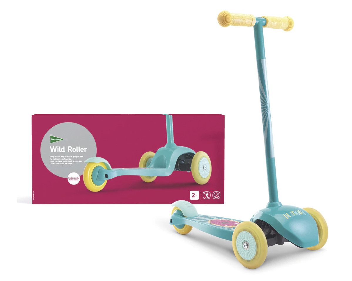 Patinete de iniciación de 3 ruedas con luz Wild Roller El Corte Inglés