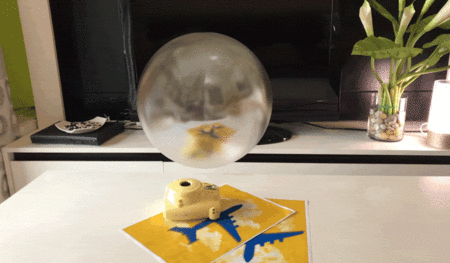 ARKit 2 の仮想オブジェクト上の現実世界の反射