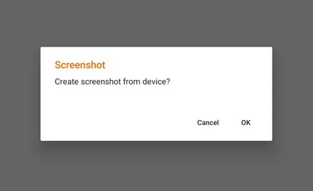 Aceptar la captura de pantalla desde un móvil Android