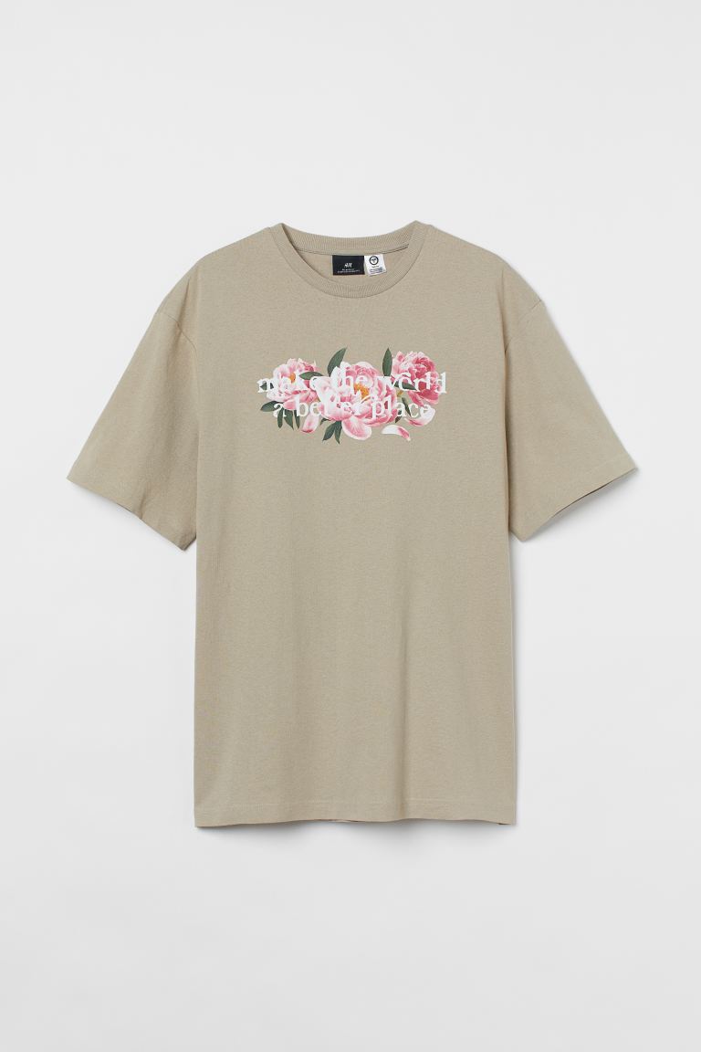 Camiseta de algodón Relaxed Fit