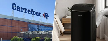 Carrefour vende un aire acondicionado portátil ideal para refrescar o calentar dormitorios medianos