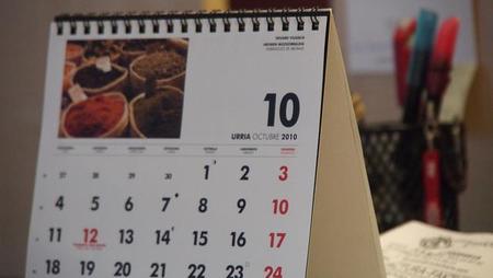 Calendario fiscal del mes de octubre