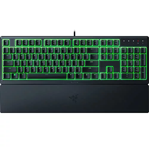Razer Ornata V3 X - Teclado para Juegos de Bajo Perfil (Interruptores de Membrana Silenciosos, Teclas Recubiertas de rayos UV, Diseño Duradero y Resistente a Derrames) Diseño ES, Negro