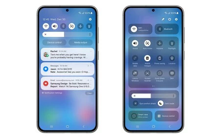これは、ベータ版の Galaxy S23 での One UI 6 インターフェイスの外観です。