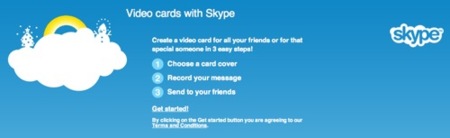 Skype VideoCards, felicitaciones por vídeo