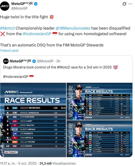 Manu Gonzalez Indonesia Moto2 2025