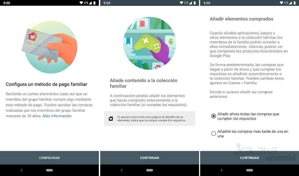 Cómo compartir tus compras de Google Play