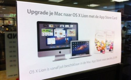 Empiezan a aparecer carteles de OS X Lion en algunas tiendas, nuevos datos sobre el lanzamiento