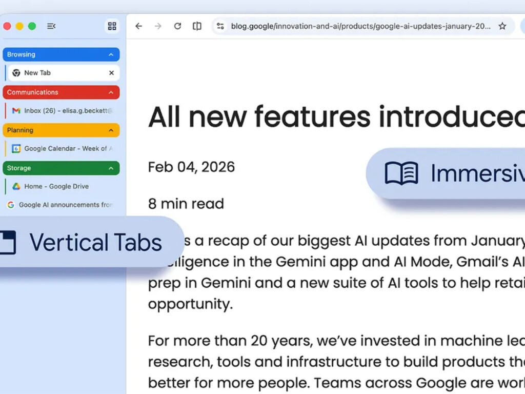 Google sabe que muchos tienen un desastre de pestañas de Chrome, así que ahora se podrán ver en vertical 